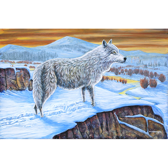 Blue + Brown + Yellow = Gray Wolf - Original